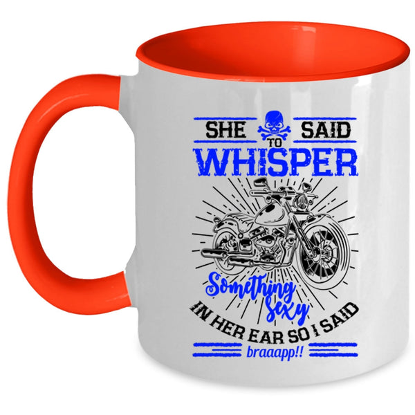 Cool Gift For My Daughter Coffee Mug, Awesome Biker Girls Accent Mug