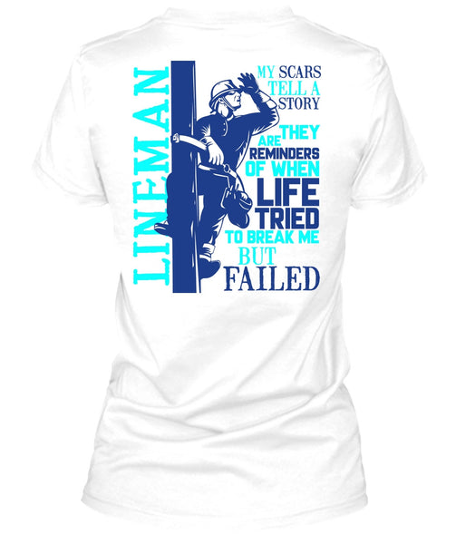 Lineman My Scars Tell A Story T Shirt, I Love Lineman T Shirt
