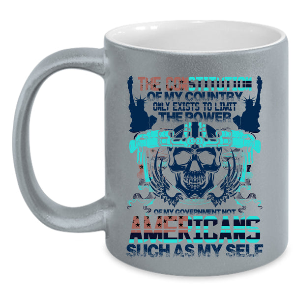 Awesome American Coffee Mug, The Constitution Of My Country Accent Mug