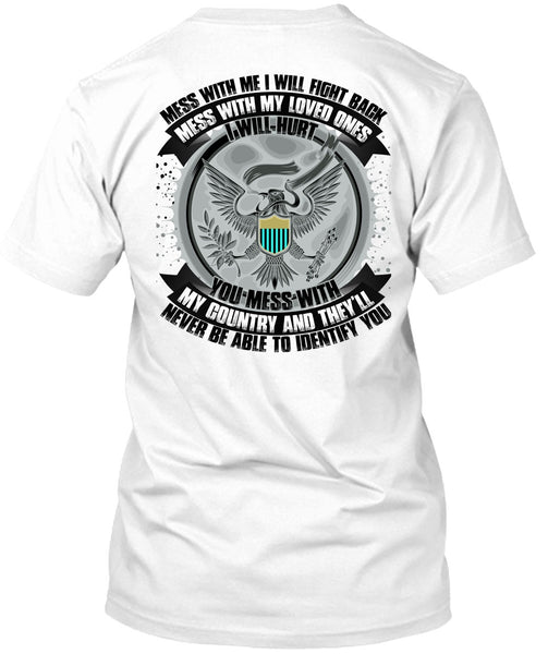 A black t-shirt with the shopify logo