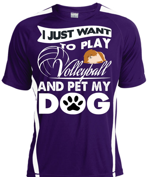 I Just Want To Play Volleyball T Shirt, Pet My Dog T Shirt, Cool Shirt