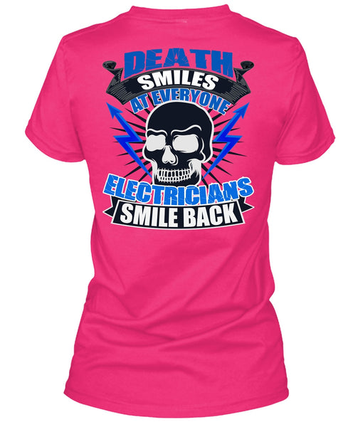 Electricians Smile Back T Shirt, I Love Electrician T Shirt