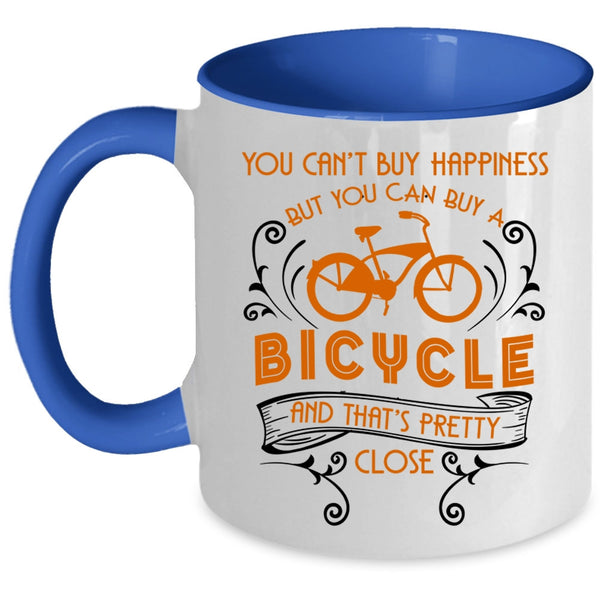 I Love Bicycle Coffee Mug, Bicycle Make Me Happy Accent Mug