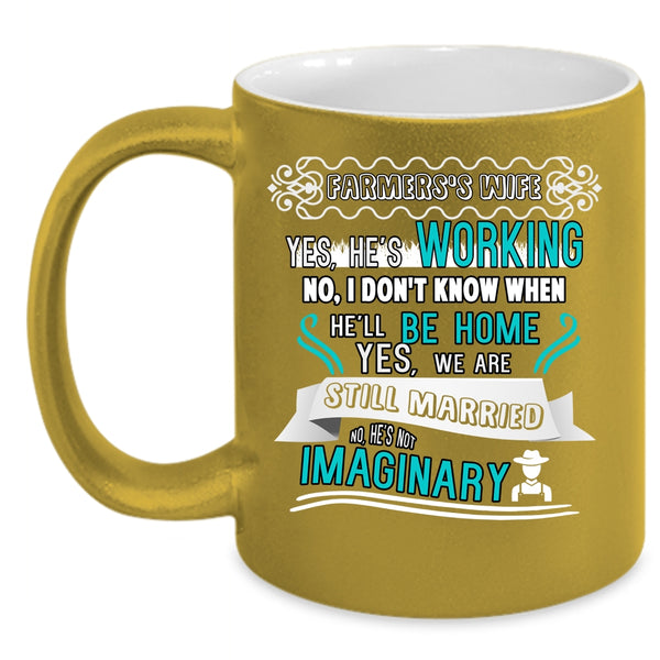Farmer's Wife Mug, Cool Just Married Cup