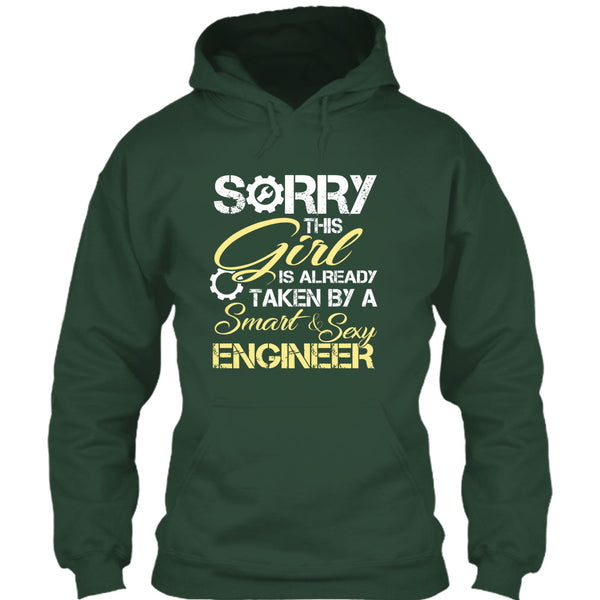 Cool Engineer Husband T Shirt, Sorry This Girl Is Already Taken By A Smart & Sexy Engineer T Shirt