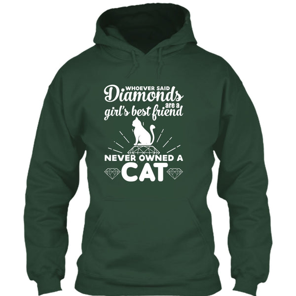 Girl's Best Friend Never Owned A Cat T Shirt, Cute Cat T Shirt