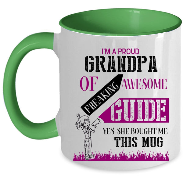 Cool Grandpas Coffee Mug, I'm A Proud Grandpa Of Awesome Guide Accent Mug
