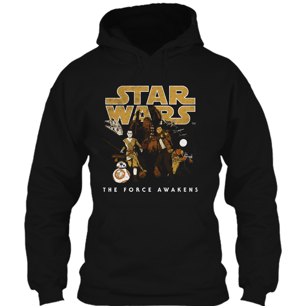 A black t-shirt with the shopify logo