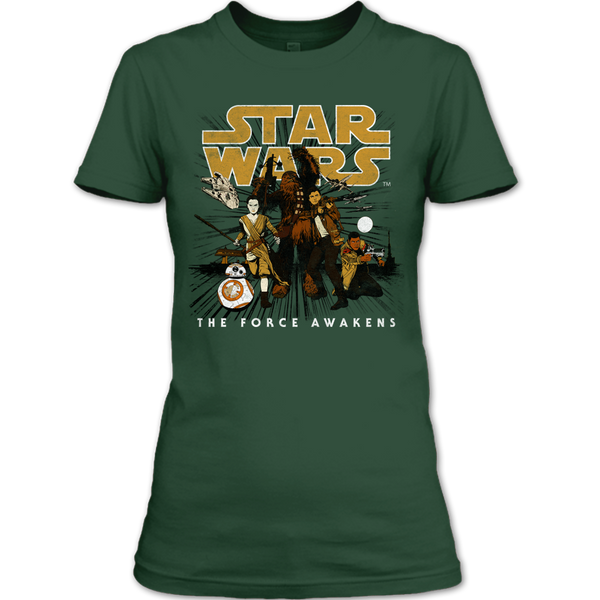 A black t-shirt with the shopify logo