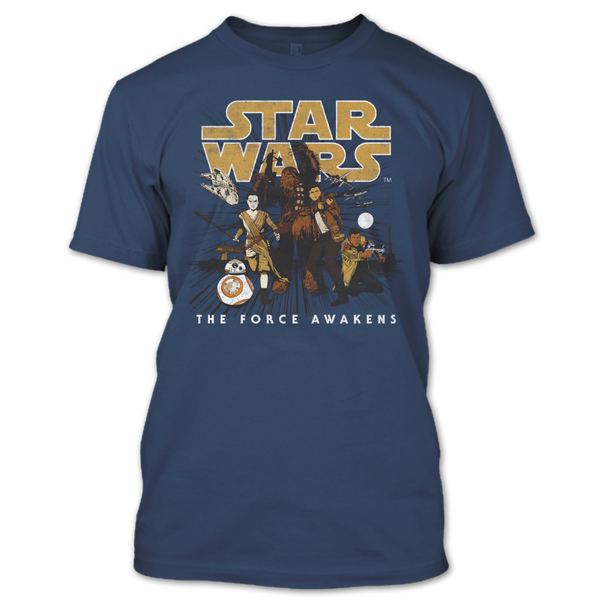 A black t-shirt with the shopify logo