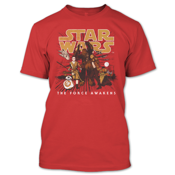 A black t-shirt with the shopify logo