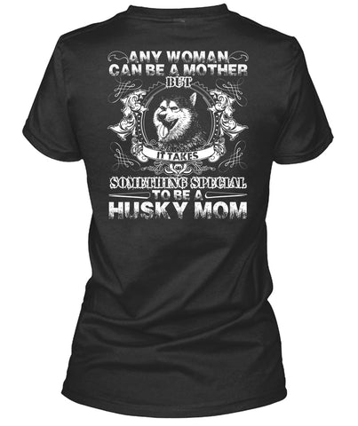 A black t-shirt with the shopify logo