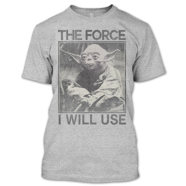 A black t-shirt with the shopify logo