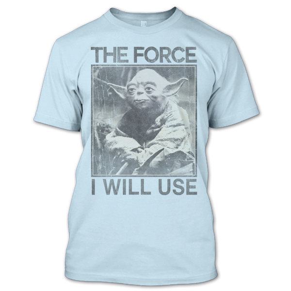 A black t-shirt with the shopify logo