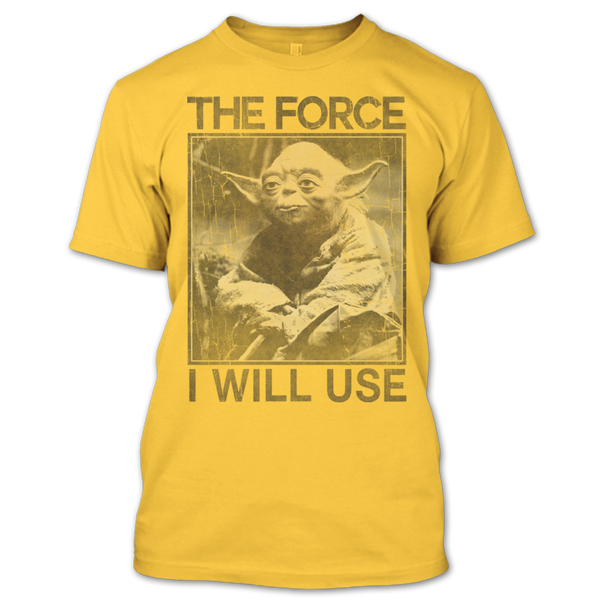 A black t-shirt with the shopify logo