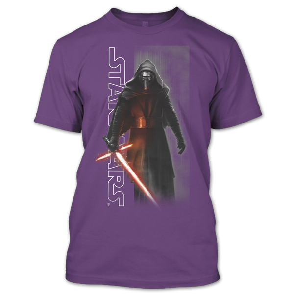 A black t-shirt with the shopify logo