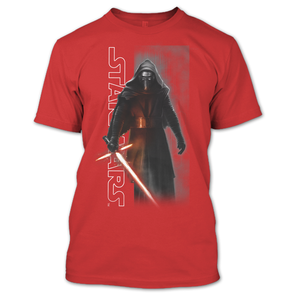 A black t-shirt with the shopify logo