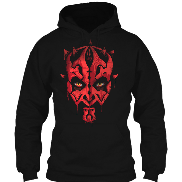 A black t-shirt with the shopify logo