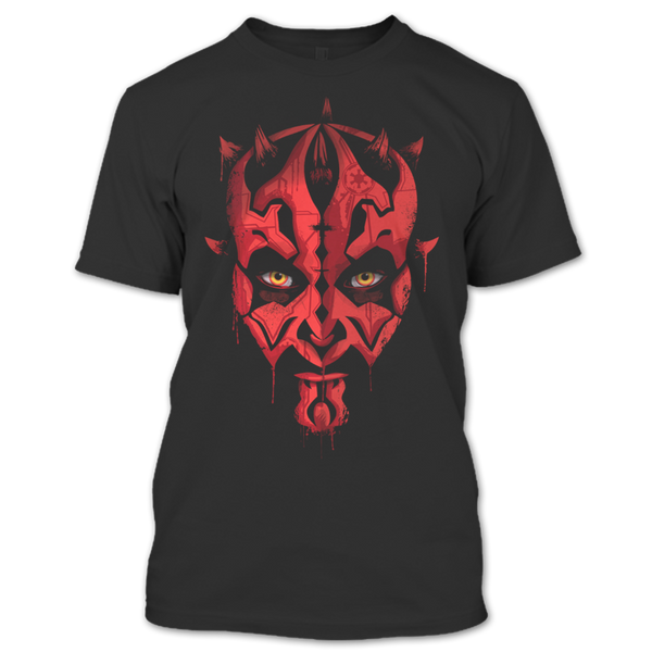 A black t-shirt with the shopify logo