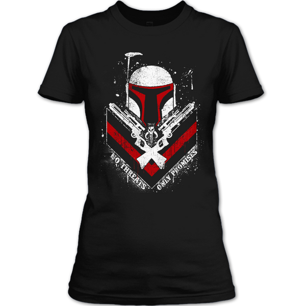 A black t-shirt with the shopify logo