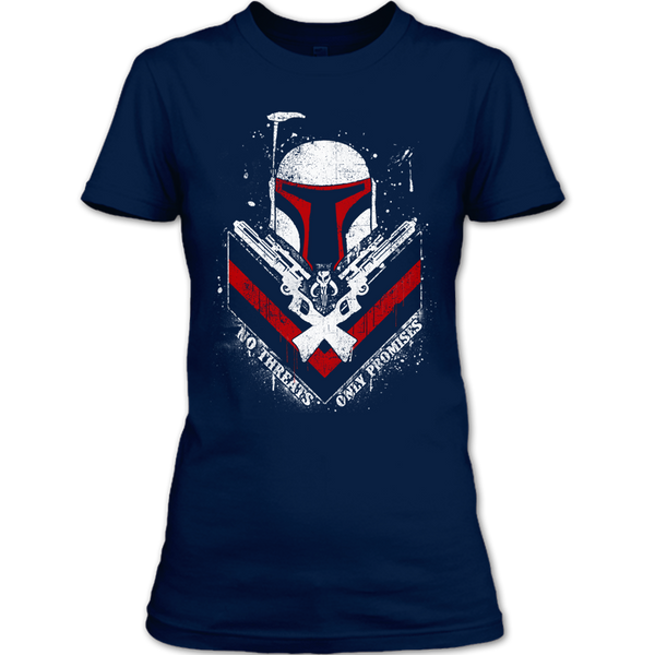 A black t-shirt with the shopify logo