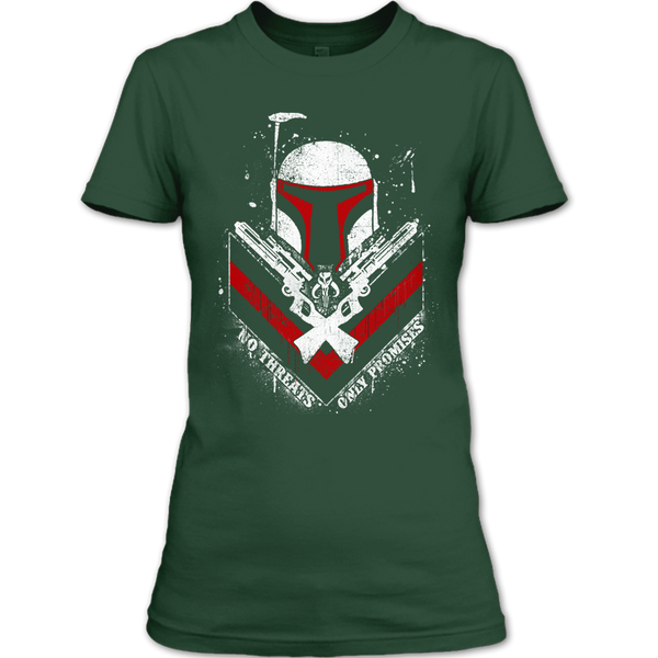 A black t-shirt with the shopify logo