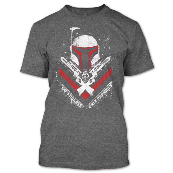 A black t-shirt with the shopify logo