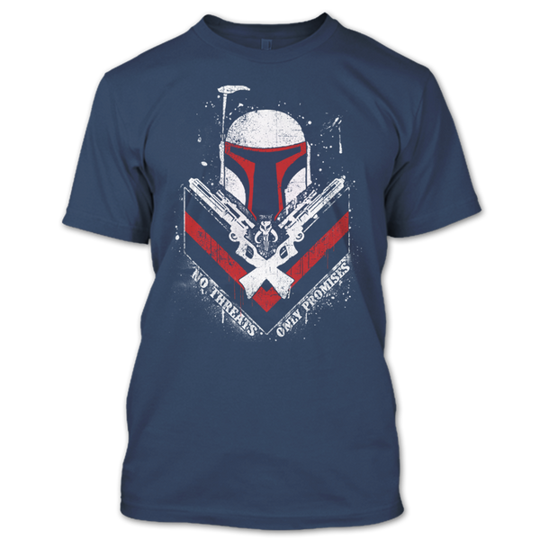 A black t-shirt with the shopify logo