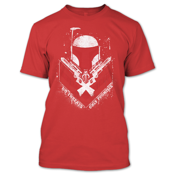 A black t-shirt with the shopify logo