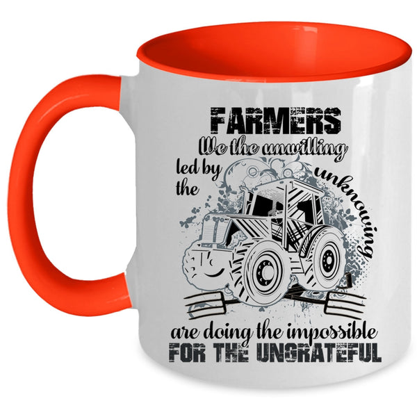 Cool Gift For Farmer Coffee Mug, Farmers Accent Mug