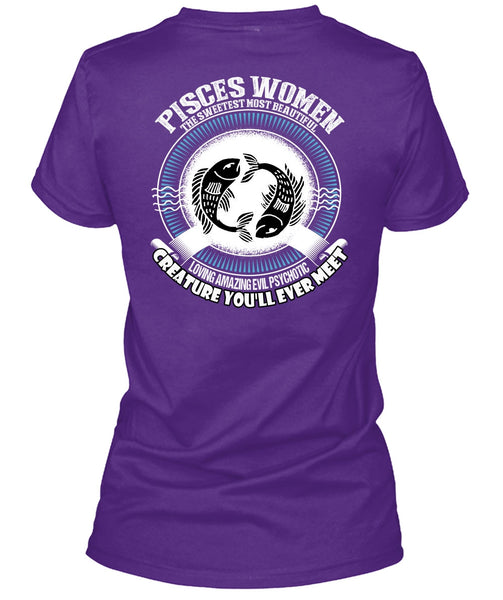 Pisces Women The Sweetest T Shirt, Loving Amazing T Shirt