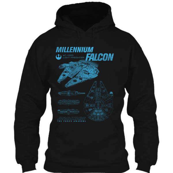 A black t-shirt with the shopify logo