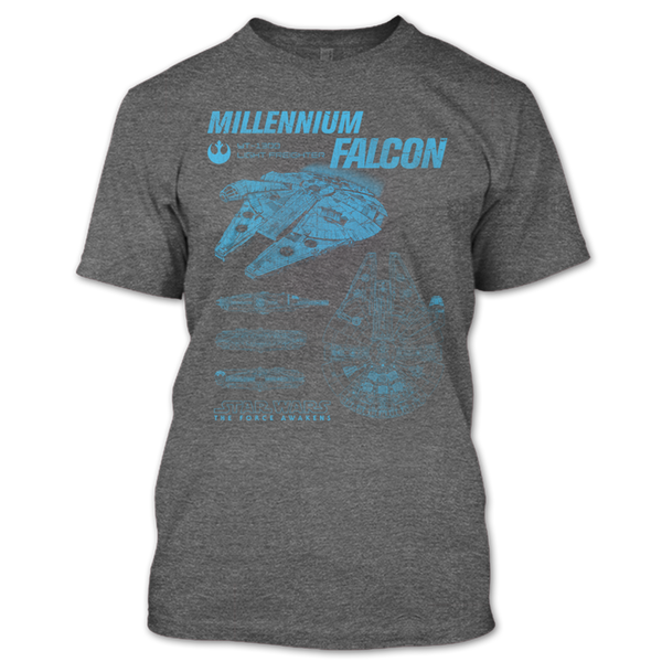 A black t-shirt with the shopify logo