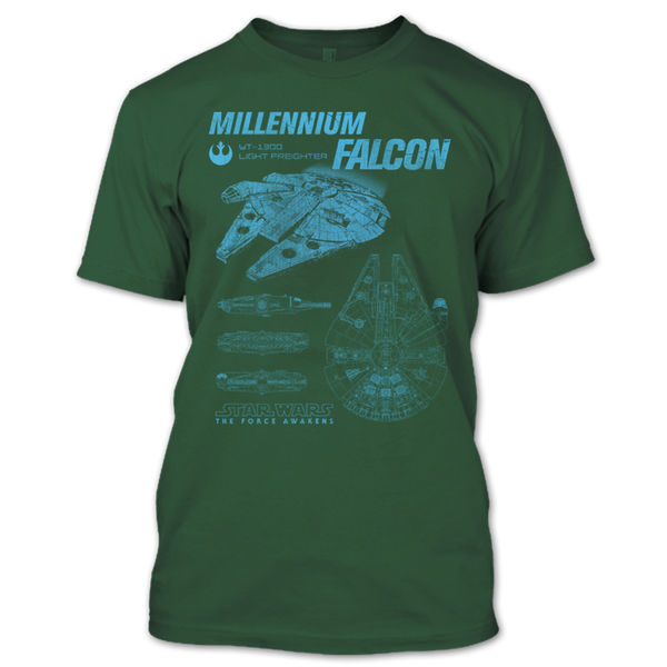 A black t-shirt with the shopify logo