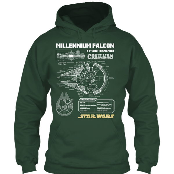 A black t-shirt with the shopify logo