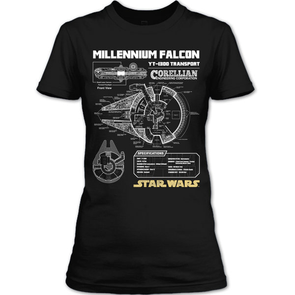 A black t-shirt with the shopify logo