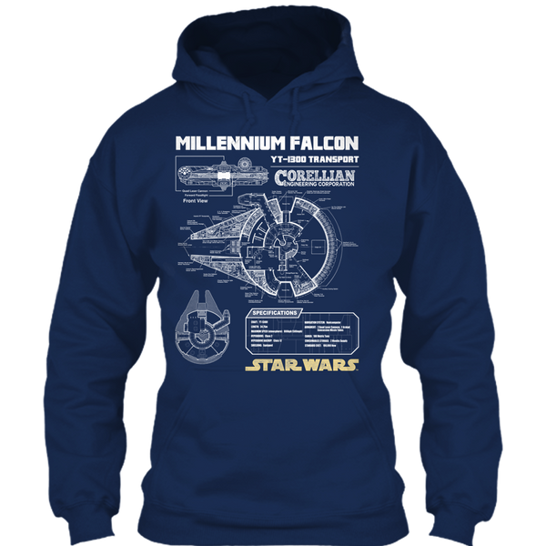 A black t-shirt with the shopify logo