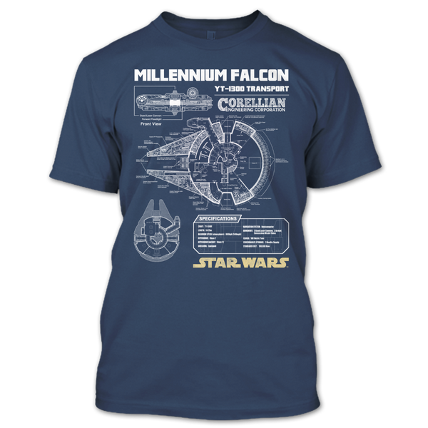 A black t-shirt with the shopify logo