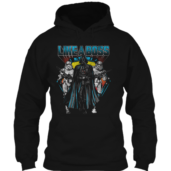 A black t-shirt with the shopify logo