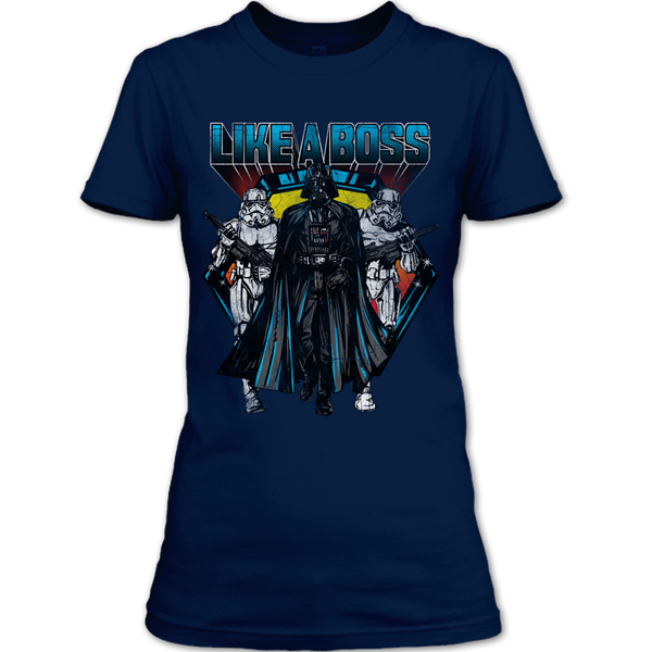 A black t-shirt with the shopify logo