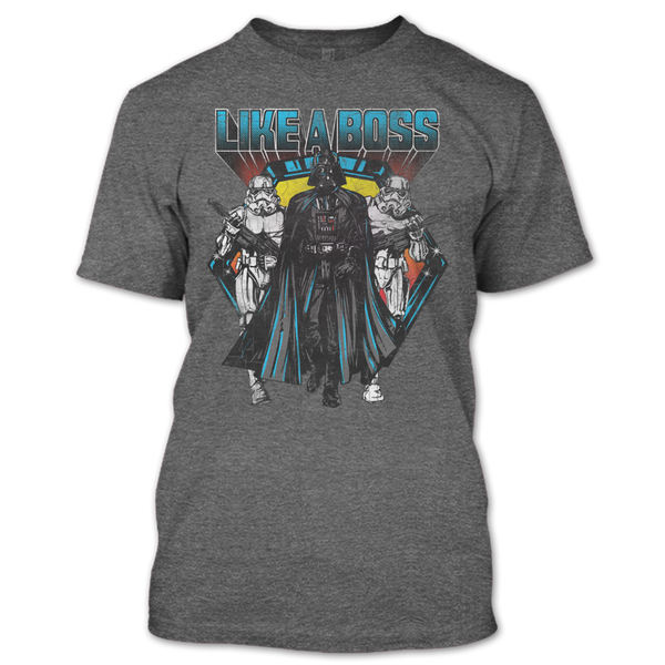 A black t-shirt with the shopify logo