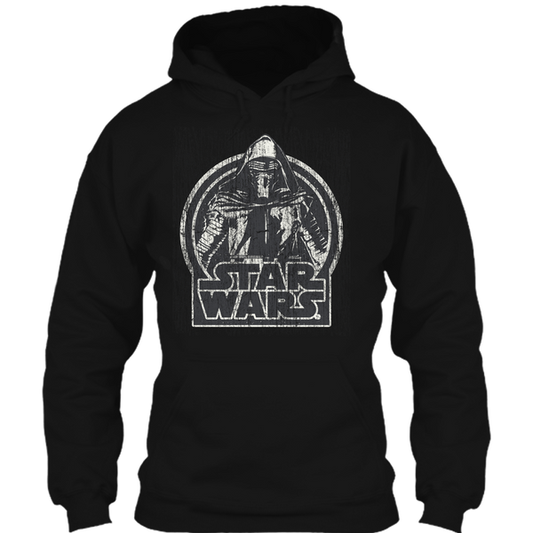 A black t-shirt with the shopify logo