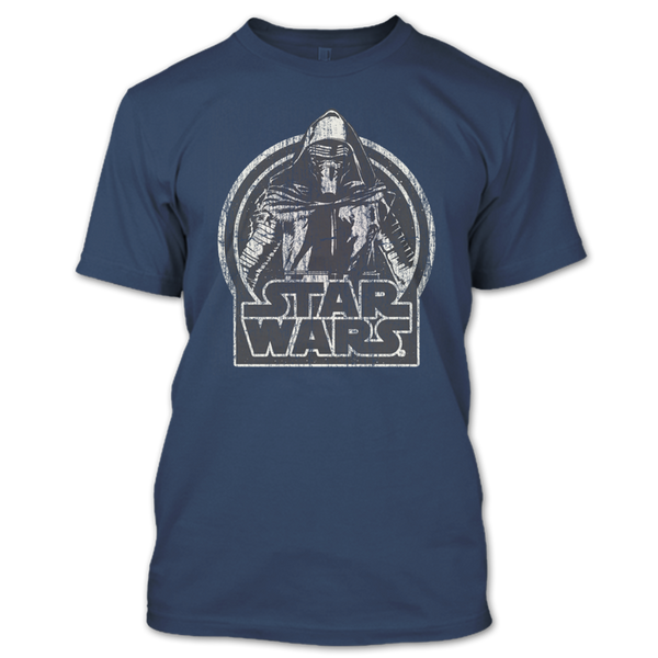 A black t-shirt with the shopify logo