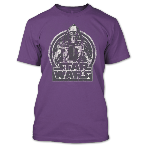 A black t-shirt with the shopify logo