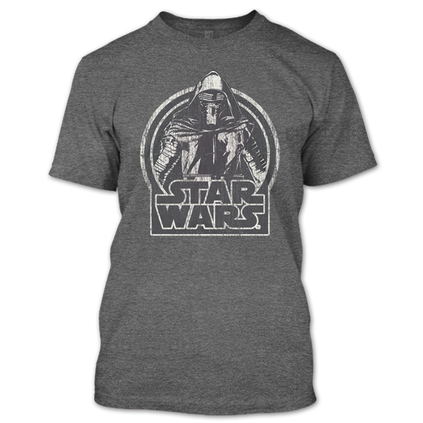 A black t-shirt with the shopify logo