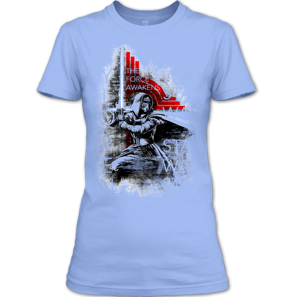 A black t-shirt with the shopify logo