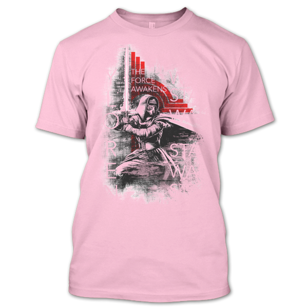 A black t-shirt with the shopify logo