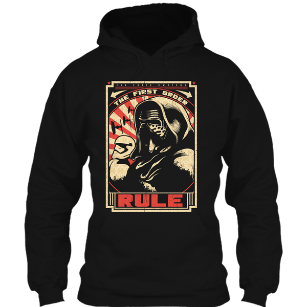 A black t-shirt with the shopify logo