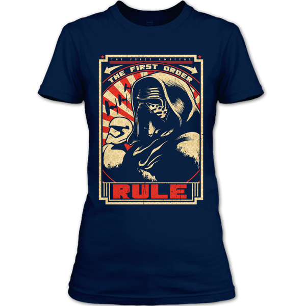 A black t-shirt with the shopify logo