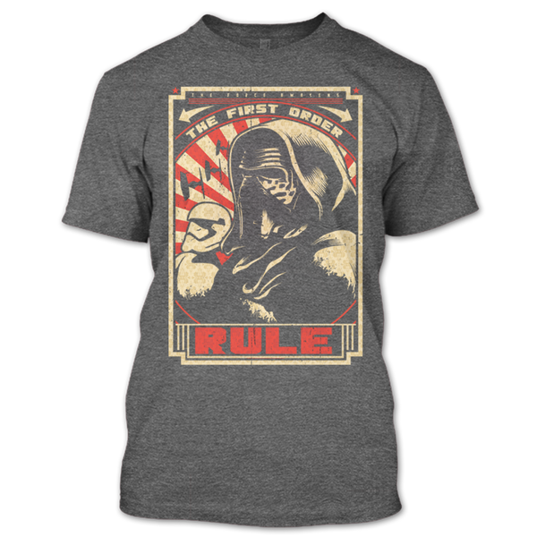 A black t-shirt with the shopify logo